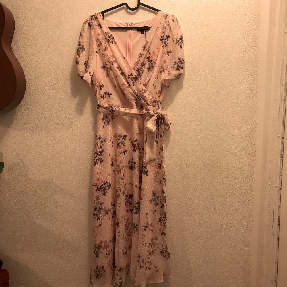 DKNY pink floral dress